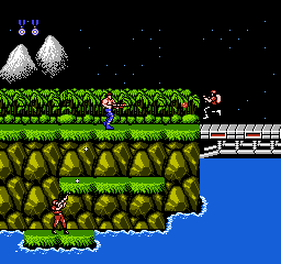Contra screenshot (NES)