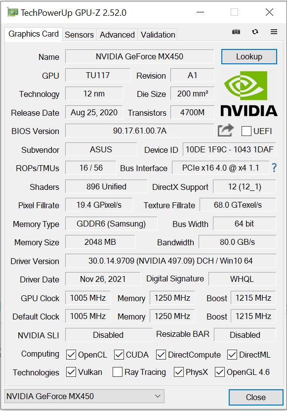 GPU-Z - Graphics Card