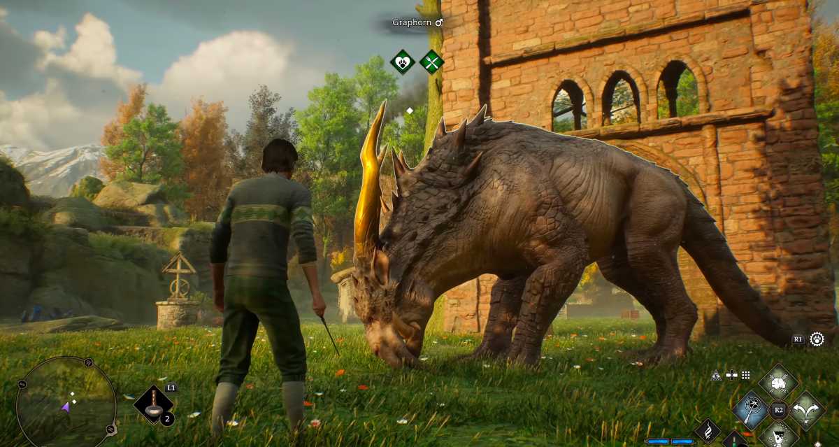 In Hogwarts Legacy steckt sehr viel drin: Wir können sogar eine komplette Farm für Phantastische Tierwesen bauen, inklusive Gebäuden, magischen Futterstationen und Spielzeug.