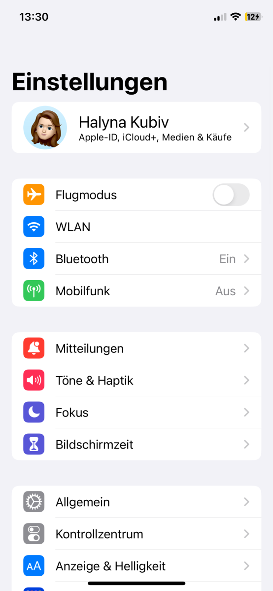 In den Einstellungen-App kann man "Mein iPhone suchen" über Apple-ID-Einstellungen abschalten. 