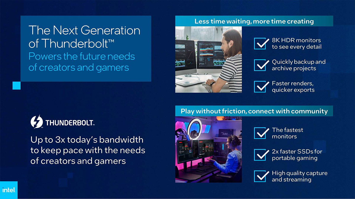 Intel Next generation of Thunderbolt creators and gamers