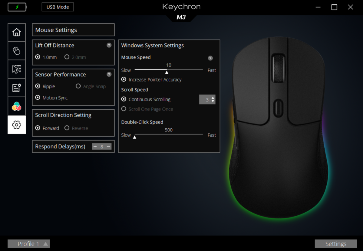 Keychron M3 gaming mouse