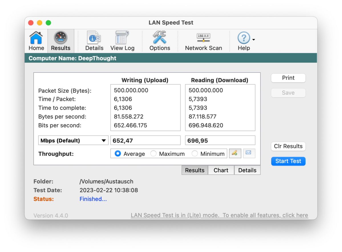LAN Speed Test