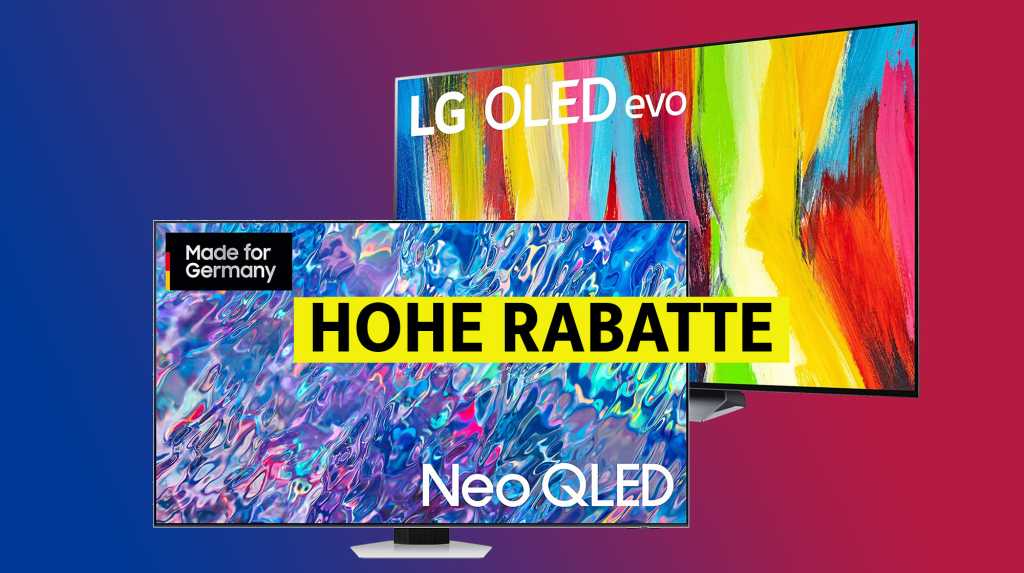 Image: LG OLED TV & Samsung QLED Fernseher mit bis zu 52 % Rabatt bei Amazon