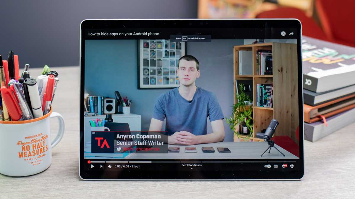 MS Surface Pro 9 Intel video