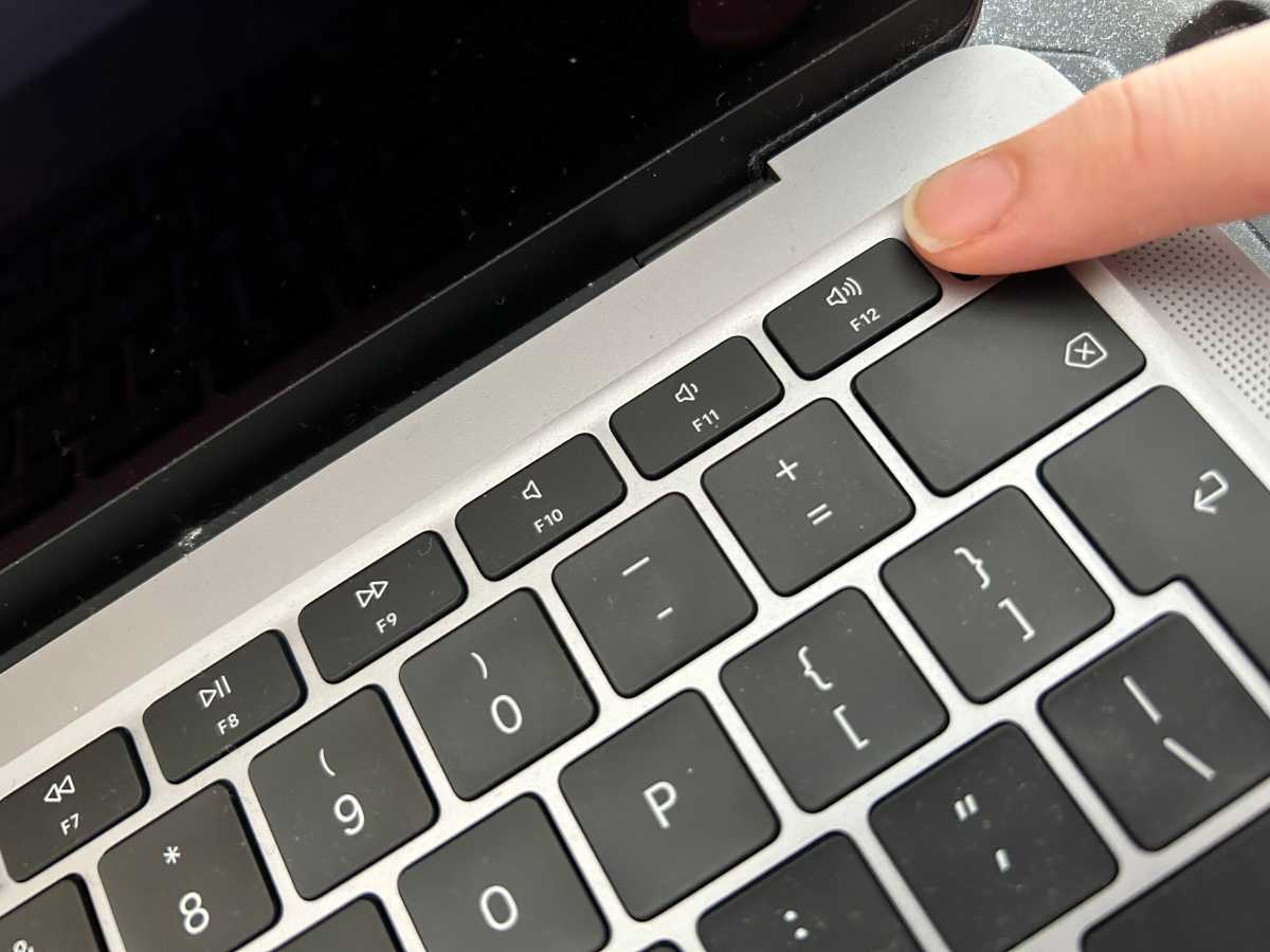 MacBook Air power button