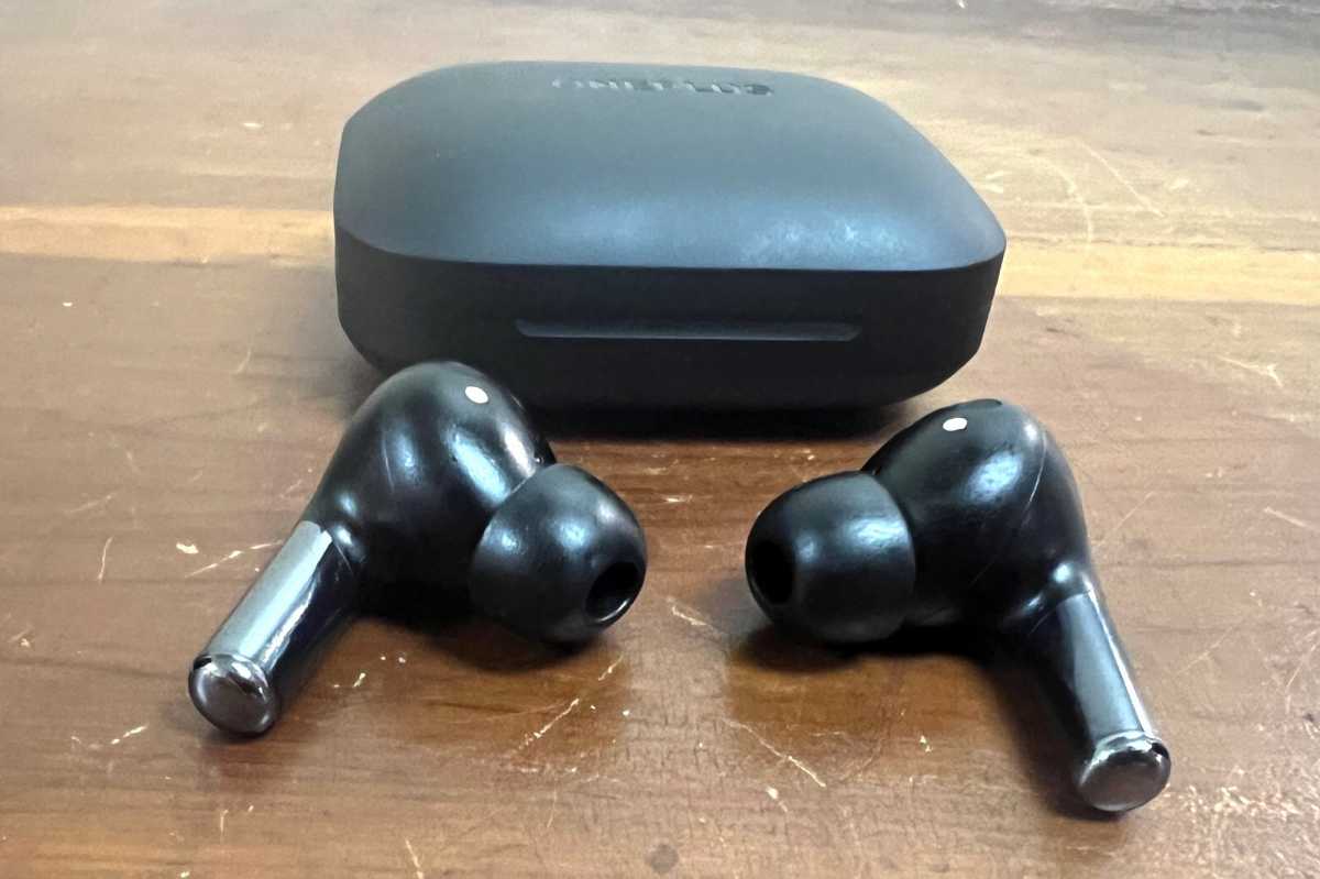 OnePlus Buds Pro earbuds on table