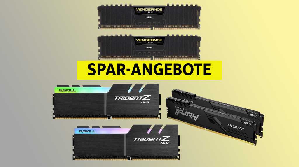 Image: RAM 32 GB im Preisrutsch: Die besten Speicher-Angebote fÃ¼r DDR4-3600