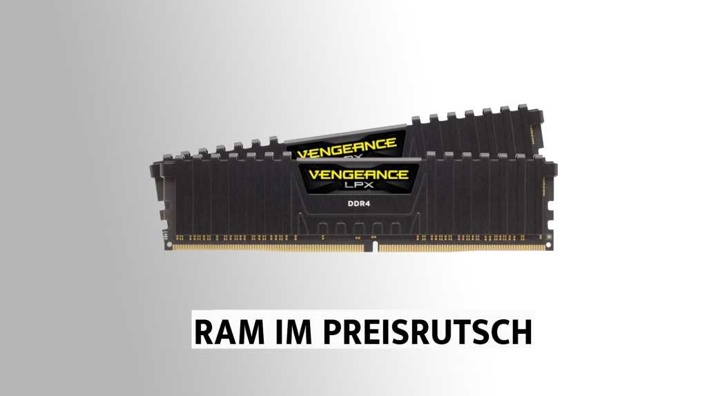 Image: RAM weiter im Preisrutsch: 16 GB DDR4-Speicher fÃ¼r nur noch 46 Euro