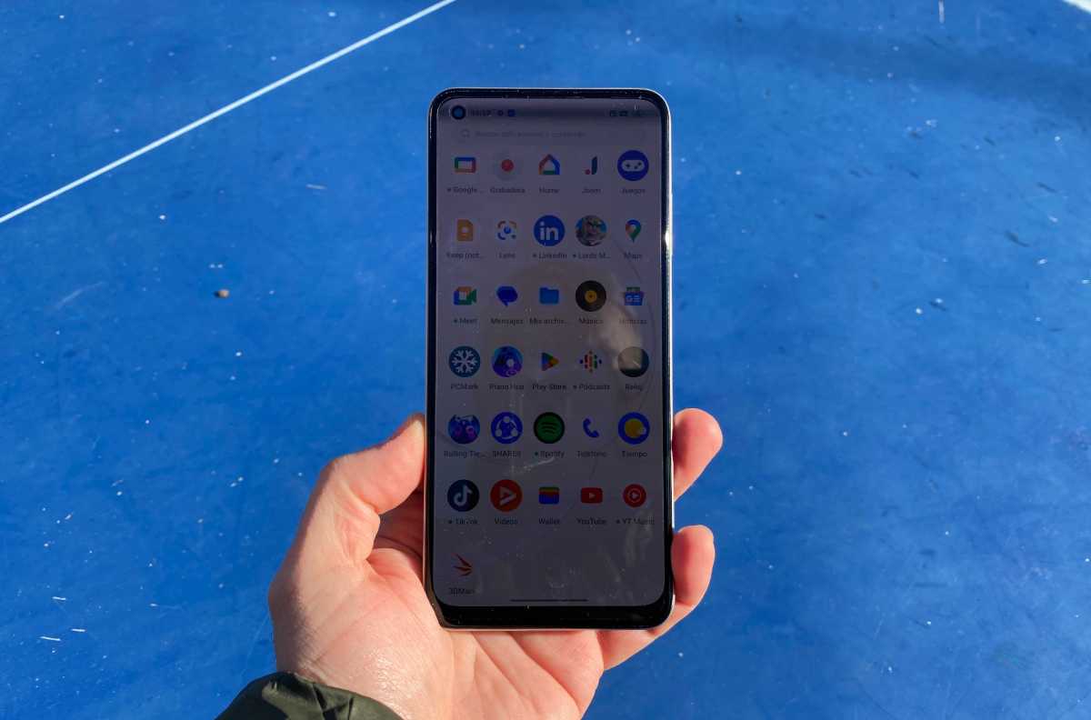 Realme 10 pantalla al sol