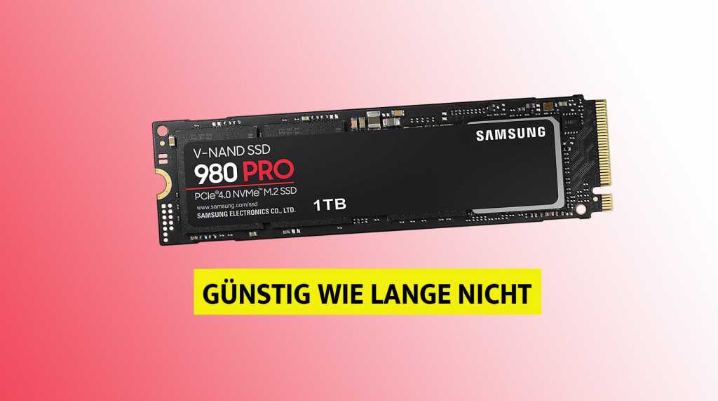 Image: SSD zum Black-Friday-Preis kaufen: Samsung 980 Pro im Preisrutsch