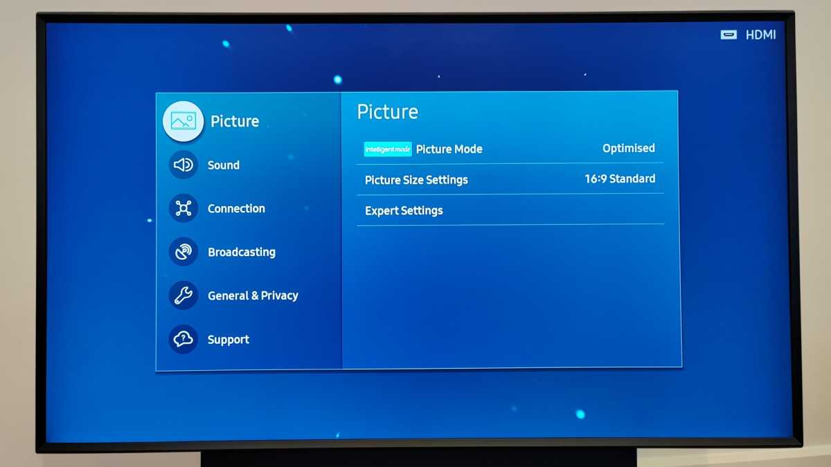 Samsung The Sero picture menu