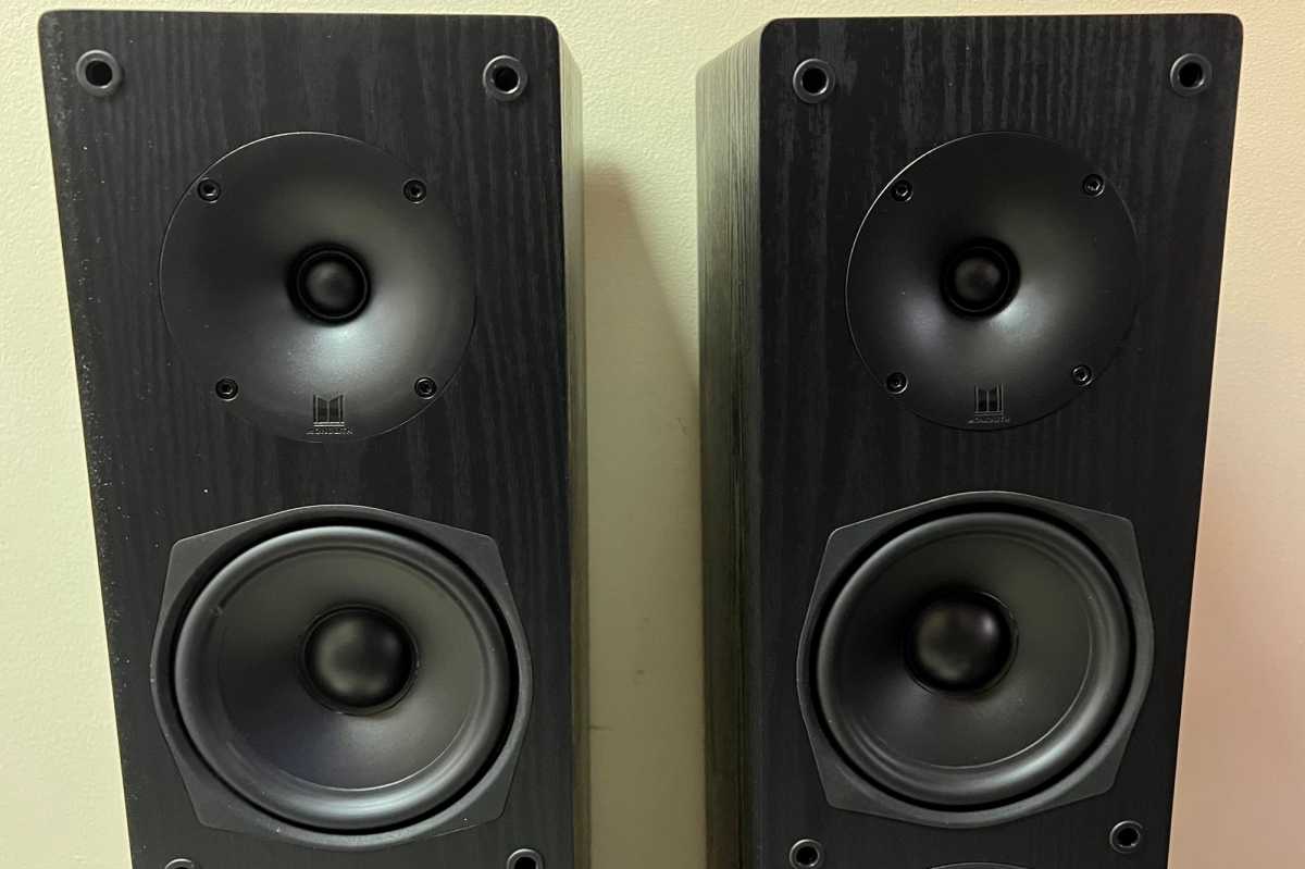 Tweeters and mid-range of Monoprice Monolith Audition T5 tower speakers
