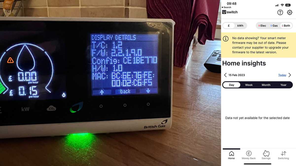 In-home smart display and notification from Uswitch