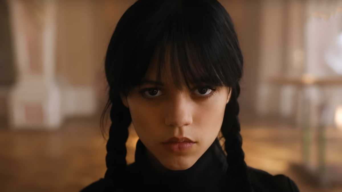 Jenna Ortega in Wednesday on Netflix