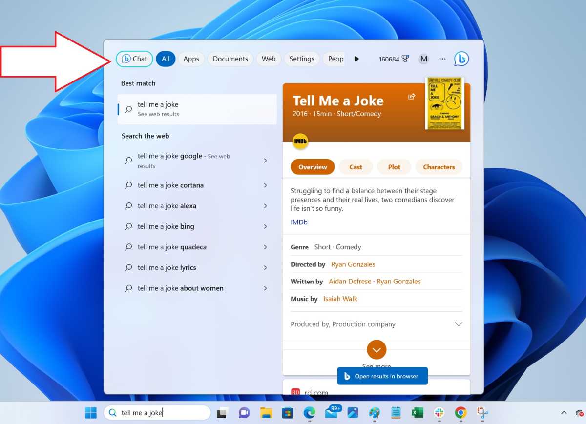 Windows 11 Search box Bing Chat 