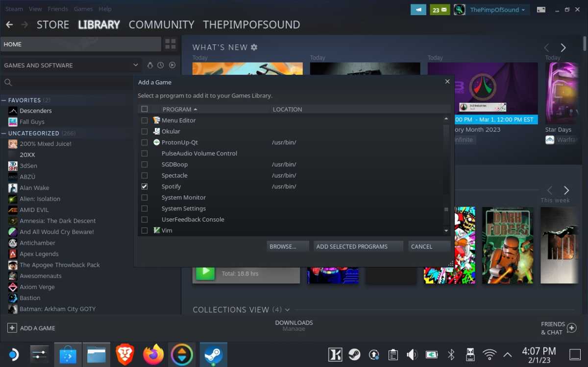 Steam Deck update adds per-game performance profiles