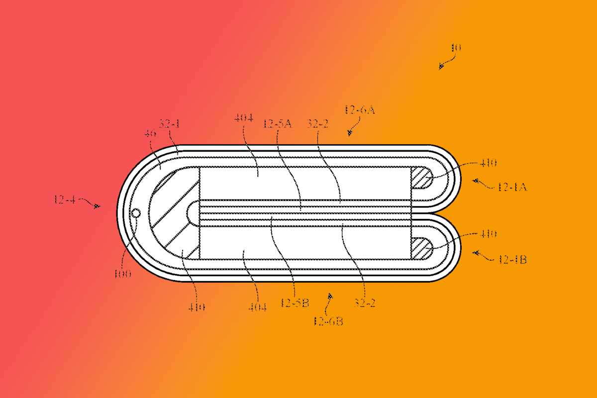 Apple patent folding iPhone