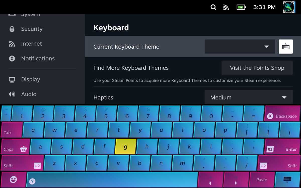 Alternate keyboard on Steam Deck