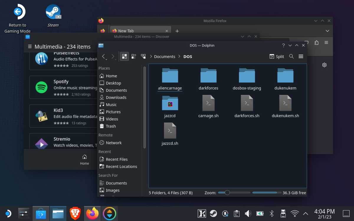 Steam Deck desktop mode