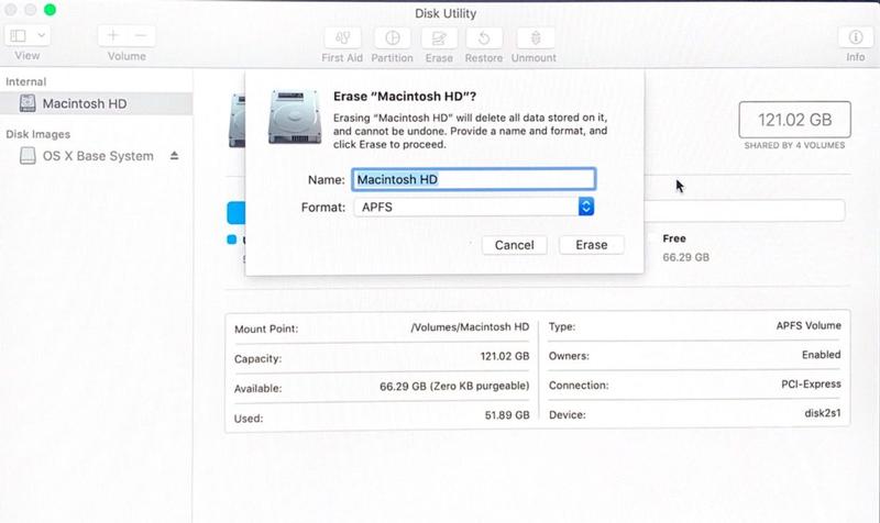 Erase Hard drive Mac
