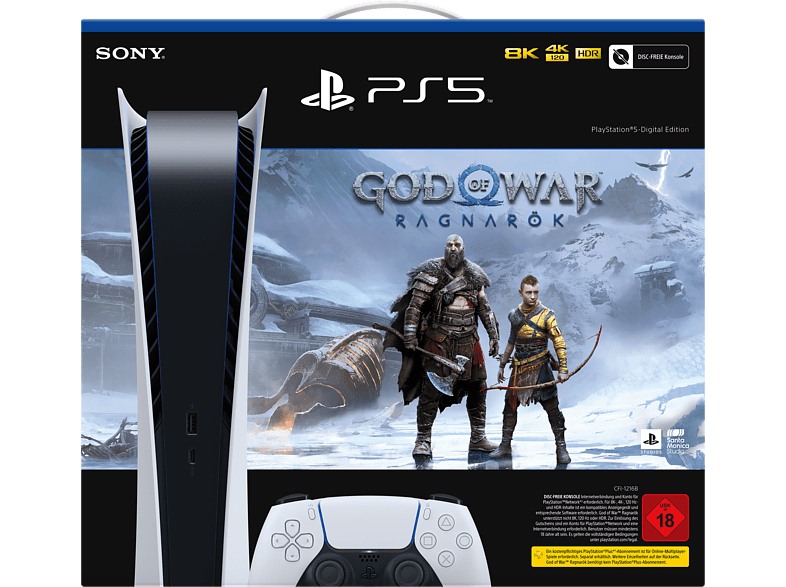 SONY PlayStation 5-Digital Edition - God of War Ragnarök Bundle – Pre-Sale