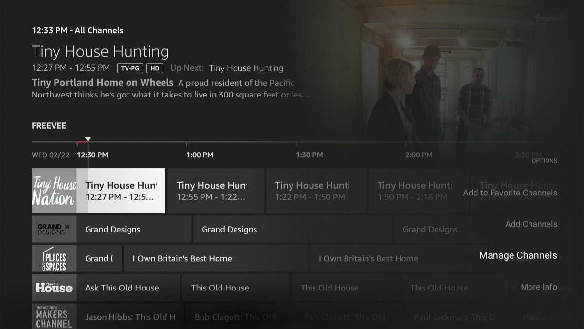 Fire TV channel guide