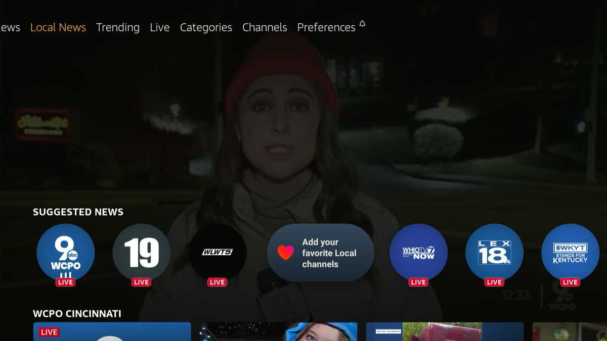Free local news in Amazon's Fire TV News app
