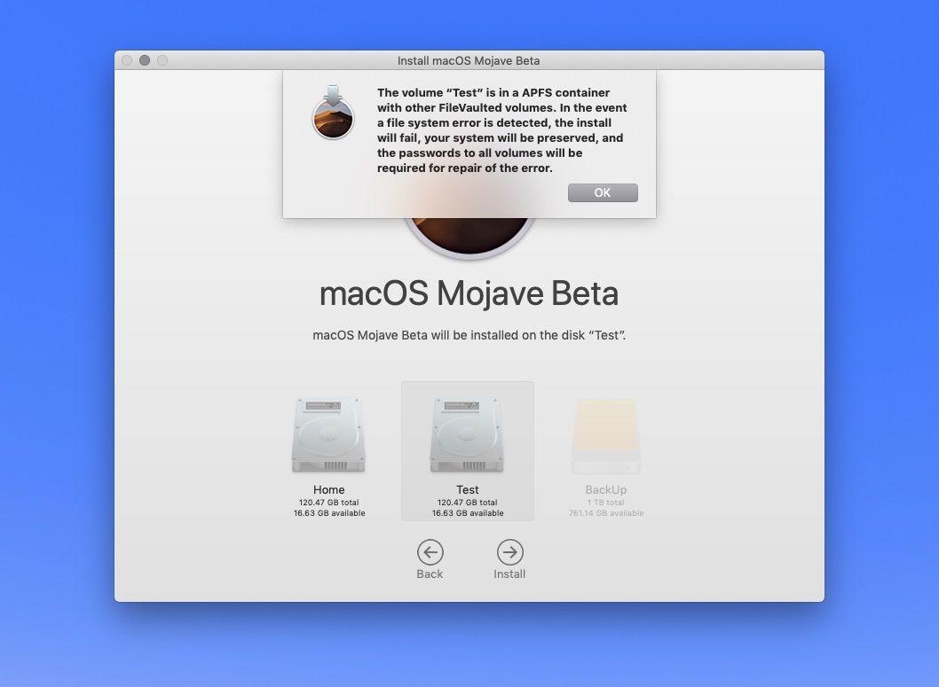 Install two versions of macOS 