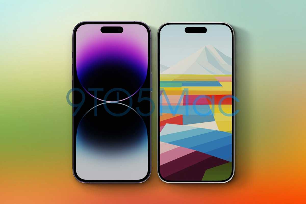 iPhone 15 and iPhone 14 renders