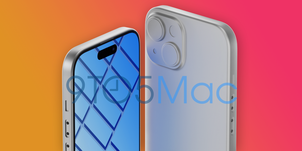 iPhone 15 CAD render