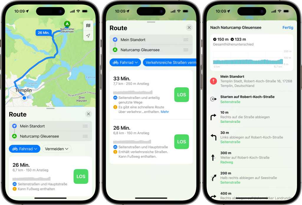 Image: Apple Maps endlich mit Fahrradrouten in Deutschland