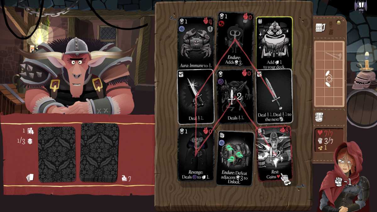 Capture d'écran de l'aventure Card Crawl