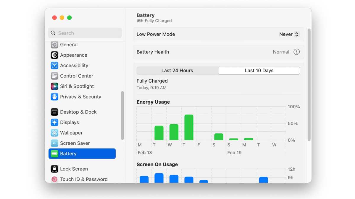 Cómo activar el modo de bajo consumo en macOS Ventura