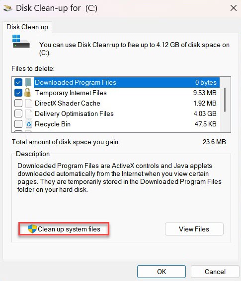 Windows 11 libera capturas de pantalla de almacenamiento