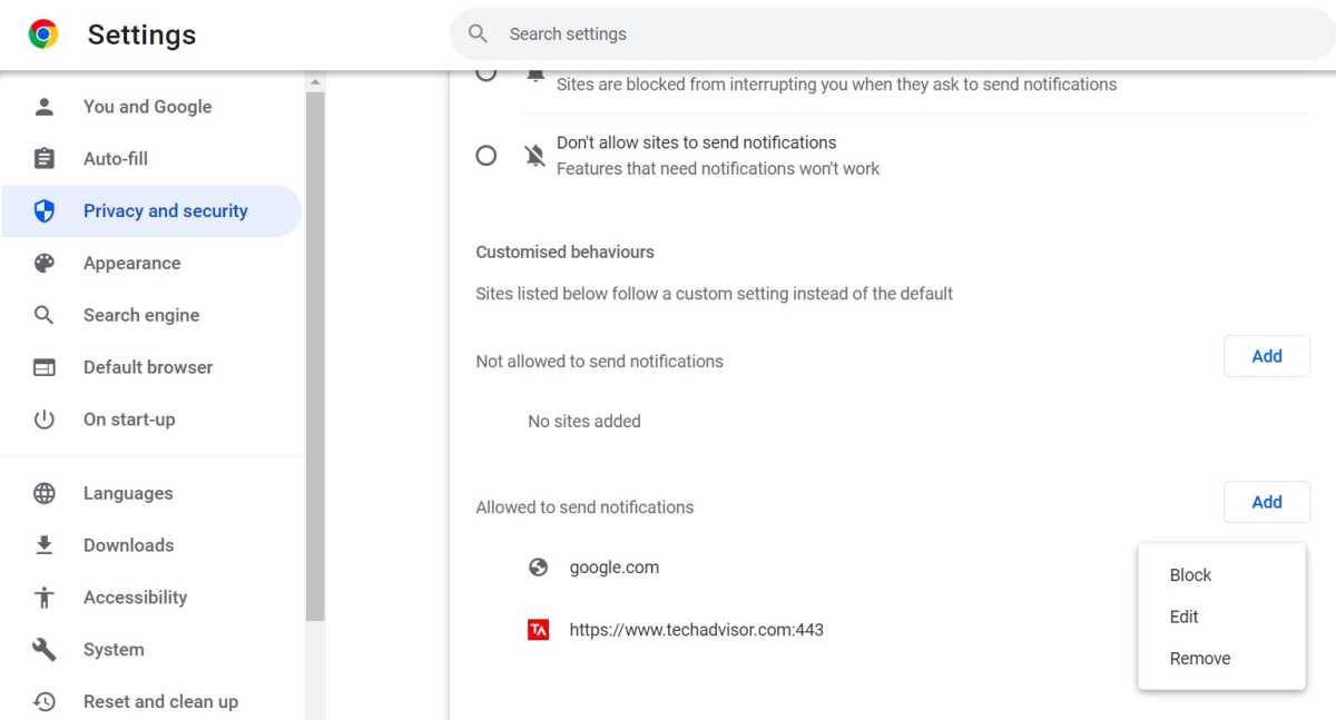 Windows 11 controls notification screenshots