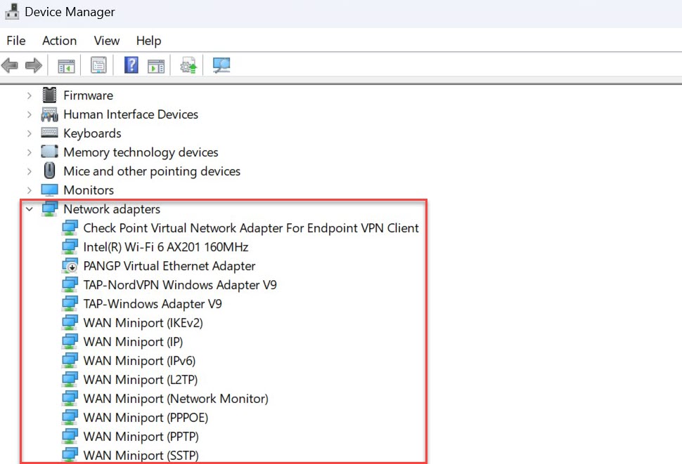Windows checks Bluetooth screenshots