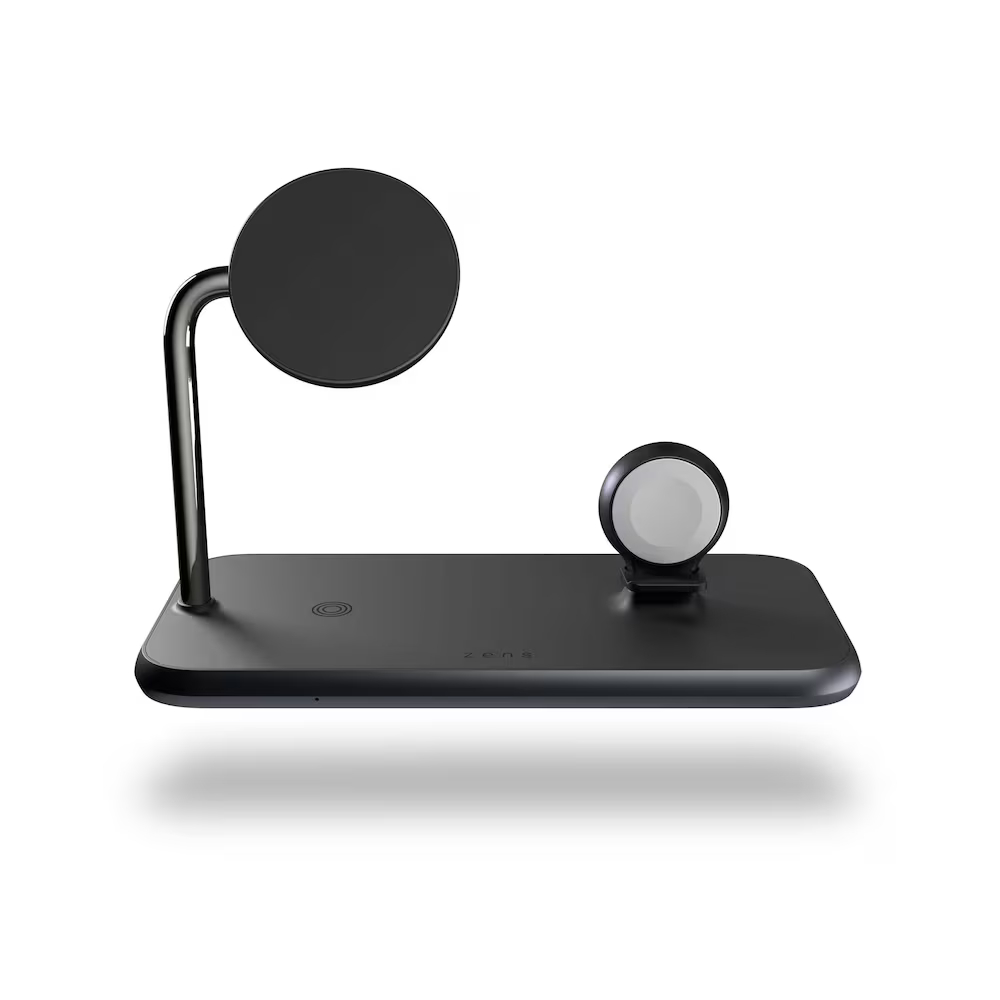 Zens Aluminum Series 4-in-1 Magnetic + Watch Wireless Charger – Der beste Ständer mit zusätzlichem USB-Anschluss