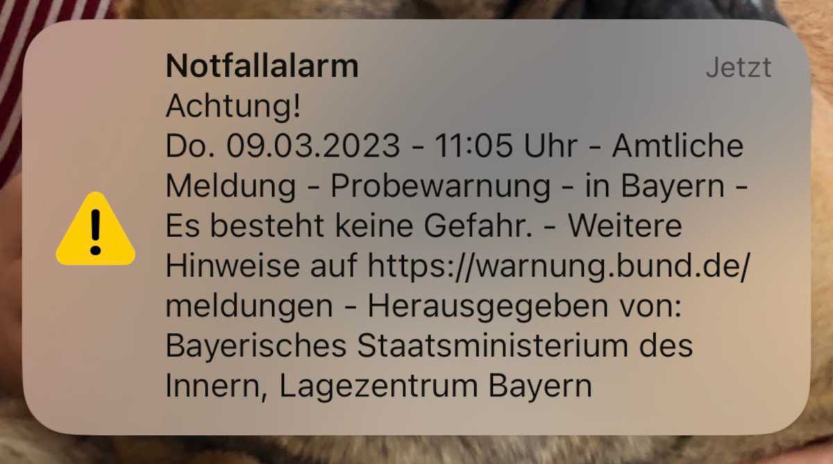 Bayern Warntag 9.3.2023