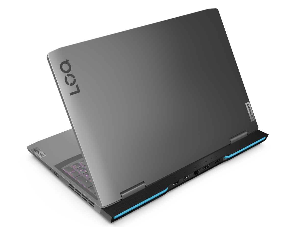 Lenovo LOQ laptop lid open