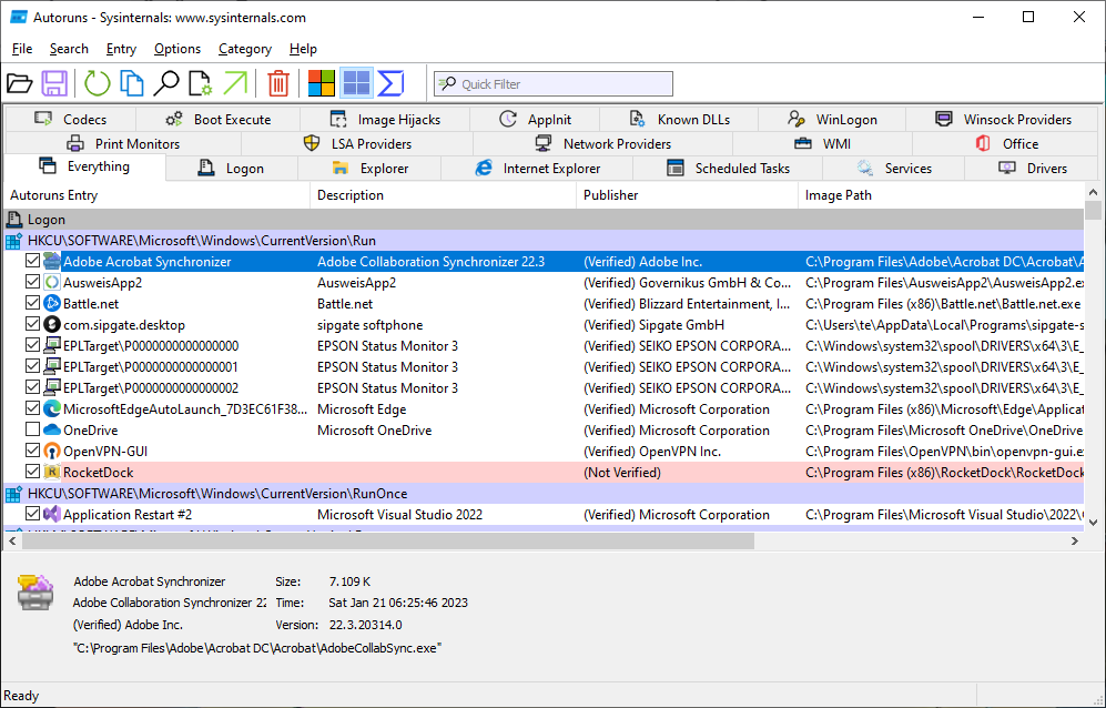 instal Sysinternals Suite 2023.11.13 free