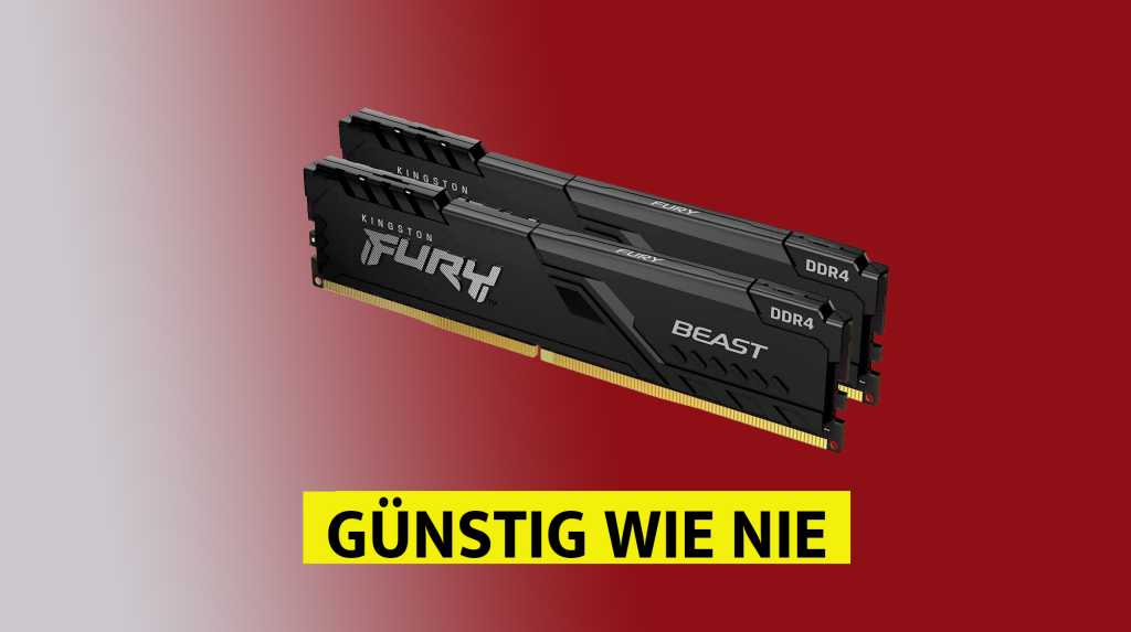 Image: 64 GB RAM im Preissturz: DDR4-Speicher (2x 32 GB) gÃ¼nstig wie nie