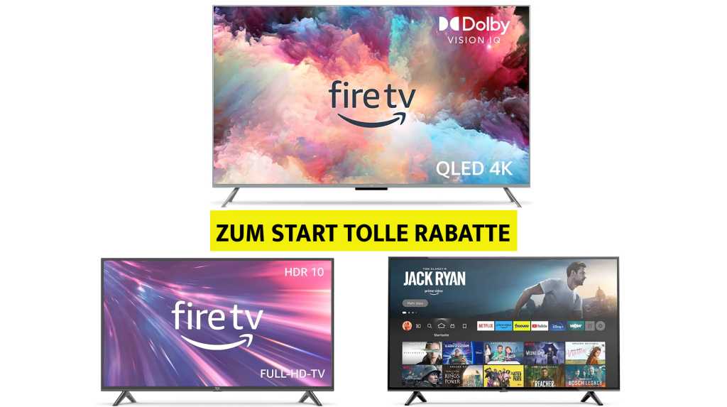 Image: Amazon QLED-TV fÃ¼r 399 Euro: neue Fire-TV-Fernseher mit riesigen EinfÃ¼hrungs-Rabatten