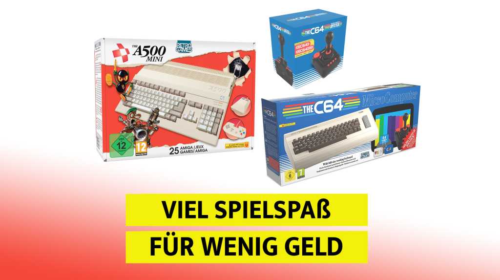 Image: Amiga A500 Mini & C64: Retro-Konsolen jetzt gÃ¼nstig wie lange nicht