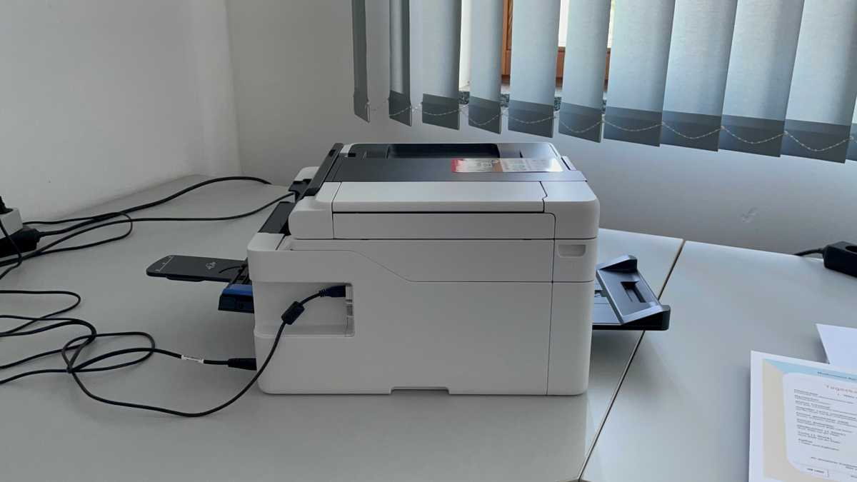 Canon Maxify GX4050 - Tinten-Tank-Multifunktions-Drucker - seitliche Ansicht
