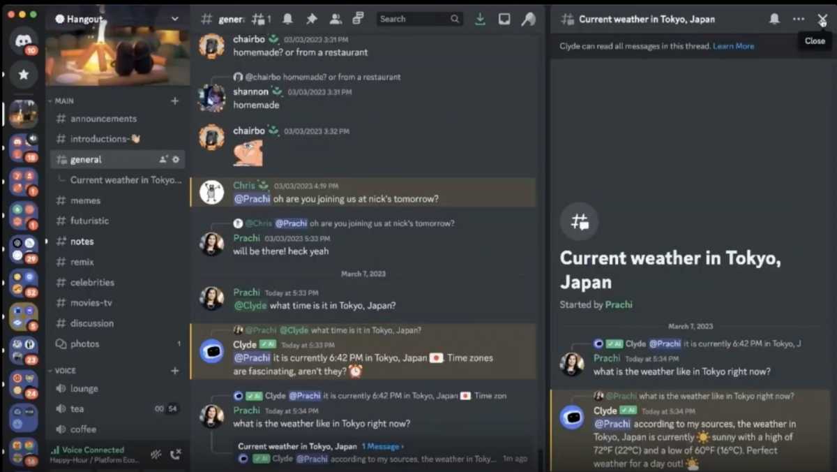 Discord AI chatbot Clyde