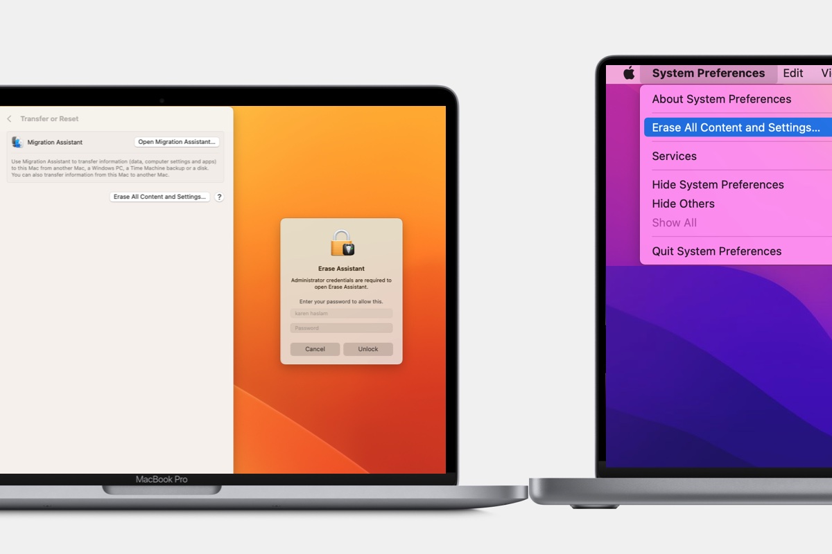 Erase Content and Settings in macOS Ventura and Monterey