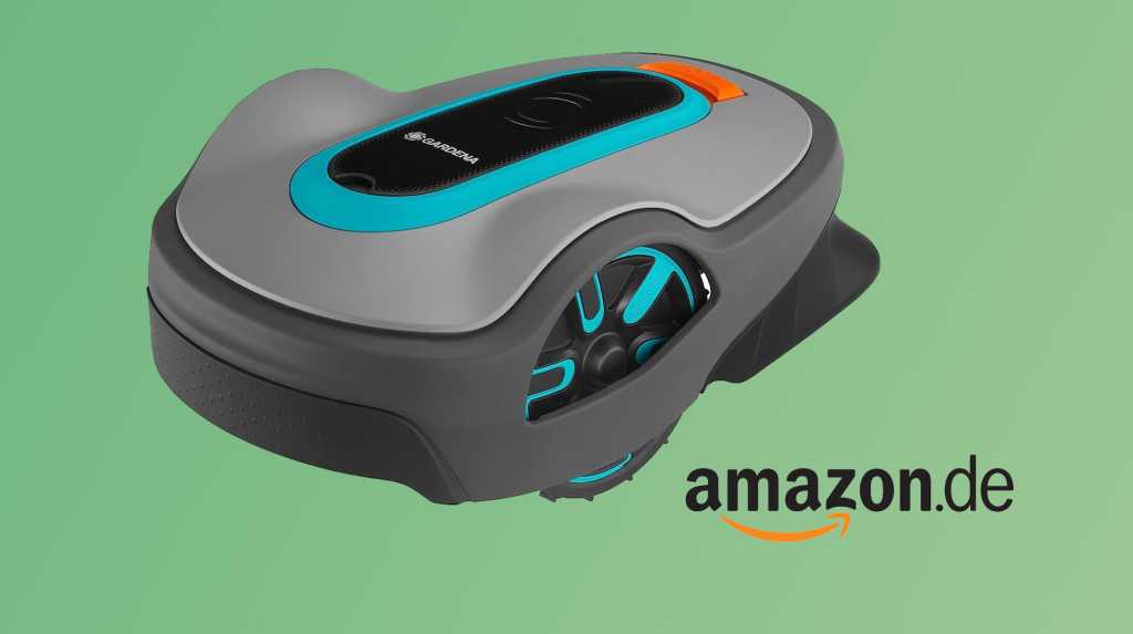 Image: Gardena MÃ¤hroboter fast 300 â¬ gÃ¼nstiger - smarter RasenmÃ¤her mit Riesen-Rabatt bei Amazon