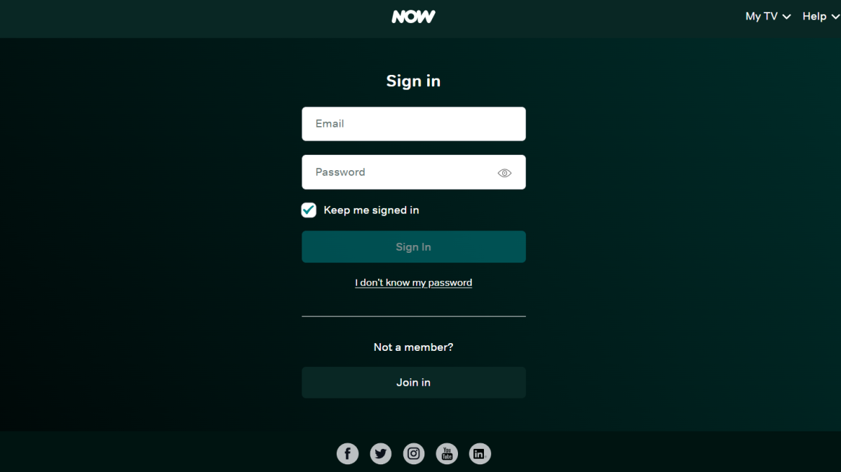 Login page for now 