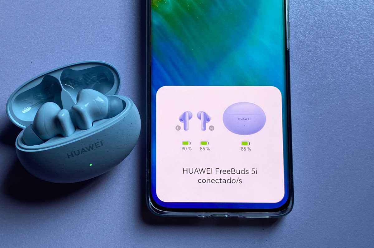 Huawei Freebuds 5i widget en móvil